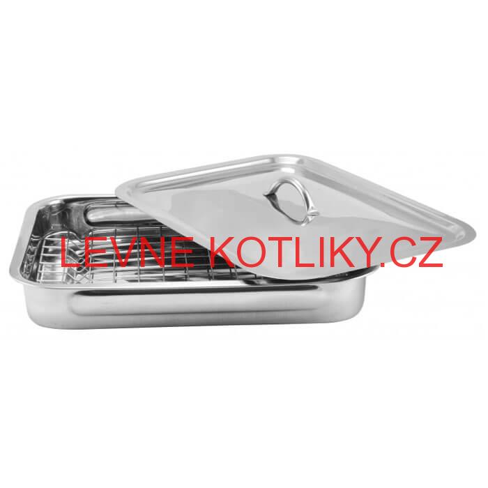 Nerezový pekáč s poklicí 42 x 31 cm INOX