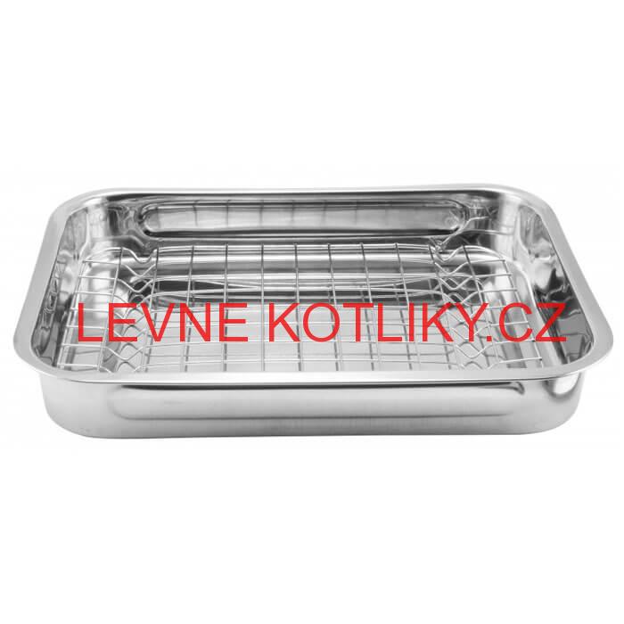 Nerezový pekáč s poklicí 42 x 31 cm INOX