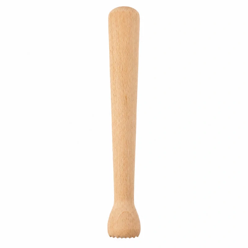 Dřevěný drtič na česnek a bylinky 22 cm
