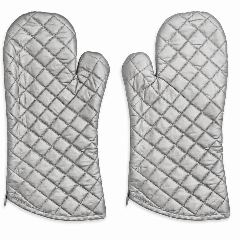 Chňapky stříbrné dlouhé 35 cm — sada 2 ks