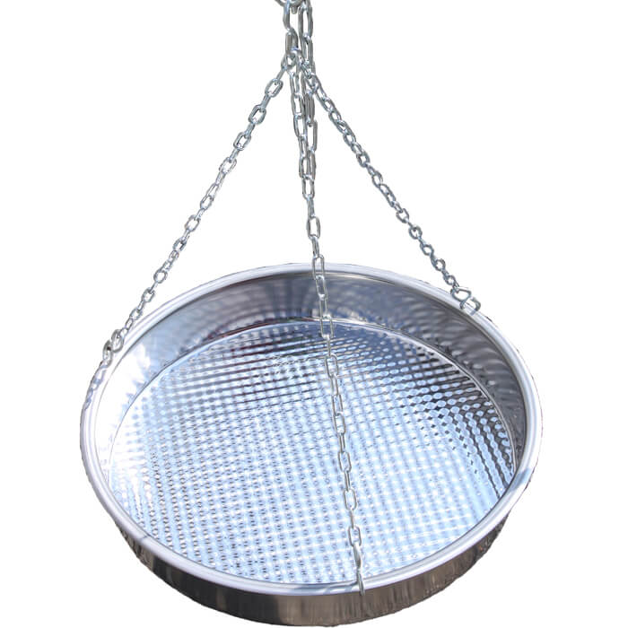 Nerezová pánev s řetízkem 49 cm INOX