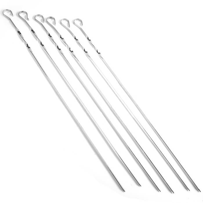 Jehly na špízy 6 ks, 56 cm