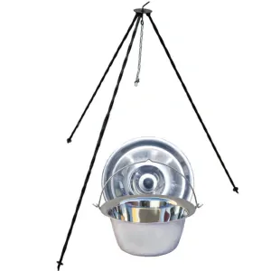Nerezový kotlík 10 L INOX + poklice + stojan CLASSIC