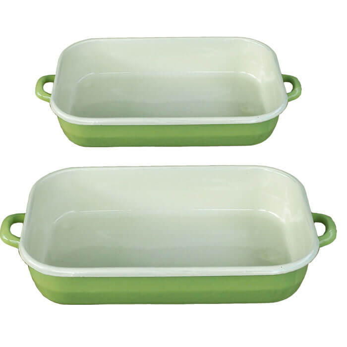 Smaltované pekáče GREEN 2 ks