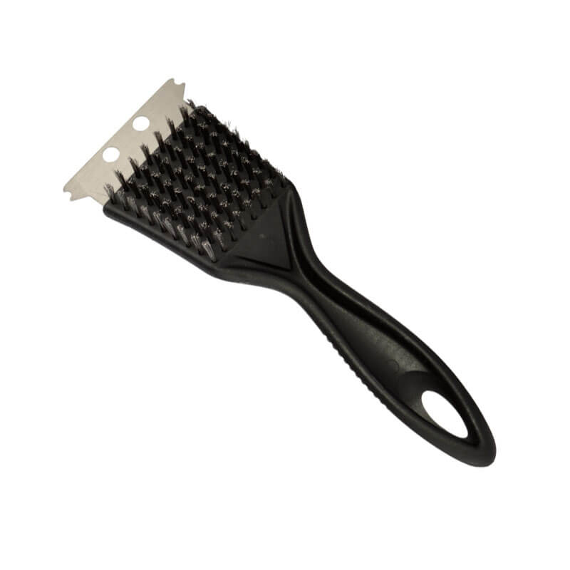Kartáč na gril s nerezovými štětinami + ocelový hrot