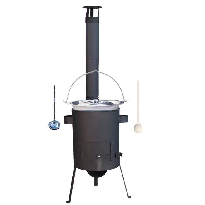 Nerezový kotlík 15 L (1,2 mm) INOX + žáruvzdorná kotlina 36 PLUS 600 4 MM