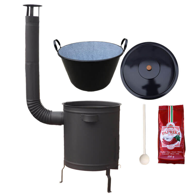 Smaltovaný kotel 70 L + silná kovová kotlina 53 cm (1,5 mm) STRONG PLUS 600 + sladká paprika 250 g