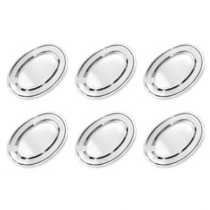 Nerezové podnosy pro catering - set 6 ks (40,5cm) - Servíruj s jistotou a stylem