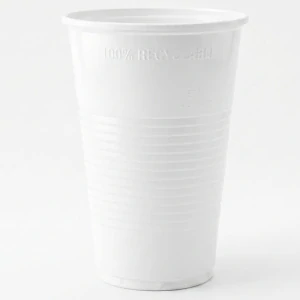 Jednorázový plastový bílý kelímek na studený nápoj 300 ml 12 ks