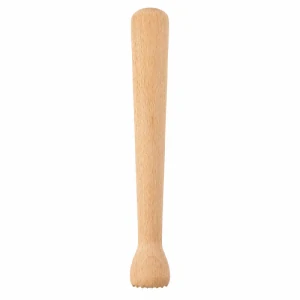 Dřevěný drtič na česnek a bylinky 22 cm