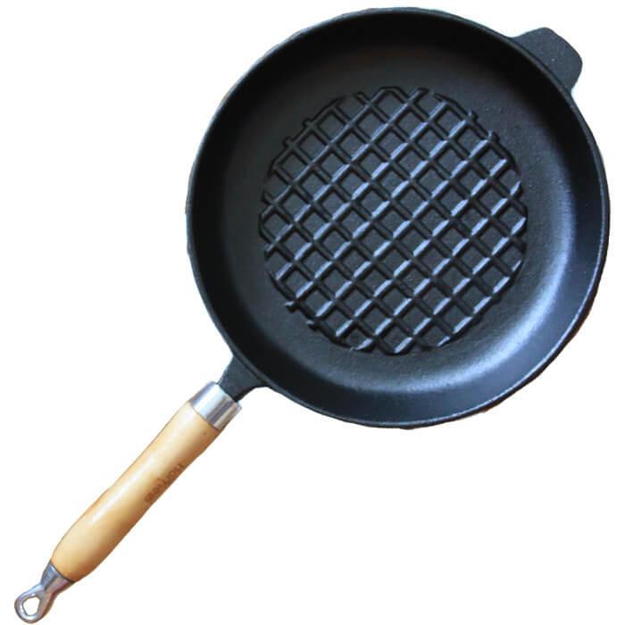Litinová grilovací pánev s mřížkami 24 cm