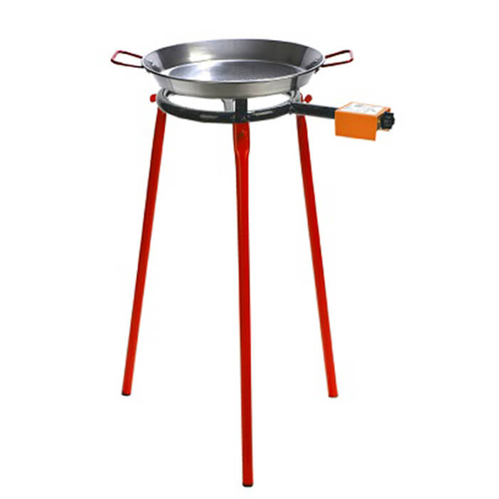 Paella pánev 38 cm s hořákem a stojanem