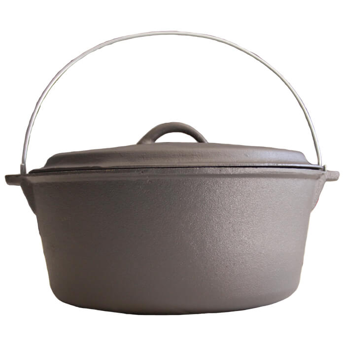 Litinový kotlík 7,2 L + litinová poklice