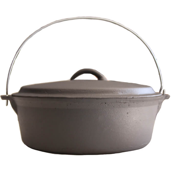 Litinový kotlík 5,5 L + litinová poklice