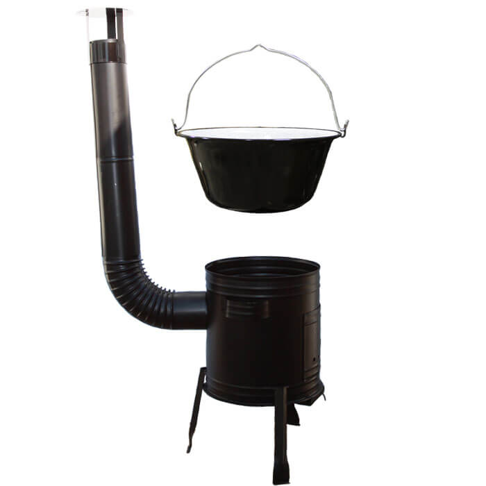 Smaltovaný kotlík 25 L (1,2 mm) + kovová kotlina 42 CLASSIC (KOV) Easy party II