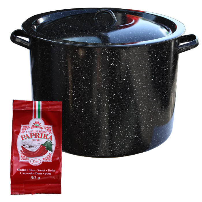 Smaltovaný hrnec s poklicí 50 L + Paprika 50 g