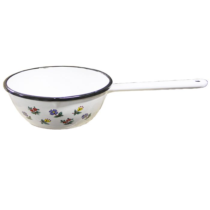 Smaltovaný kastrol s rukojetí 0,75 L