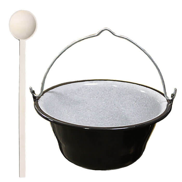 Smaltovaný kotlík 10 L + vařečka