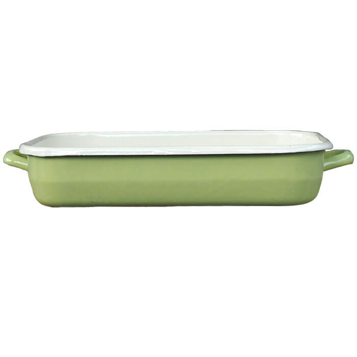 Smaltovaný pekáč 46 x 24 cm GREEN
