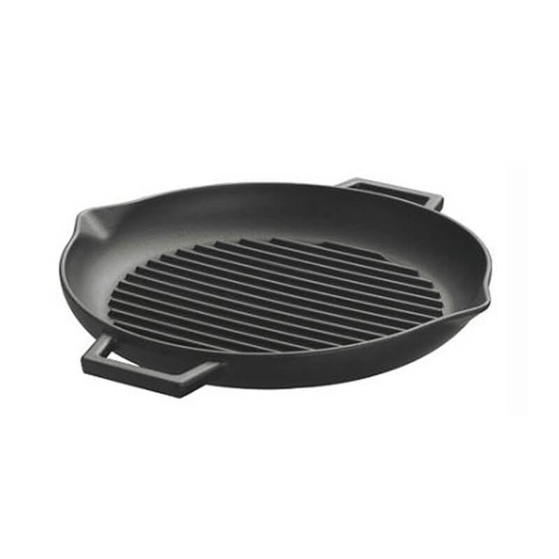 Litinová pánev na grilování 31 cm s výlevkou BBQ