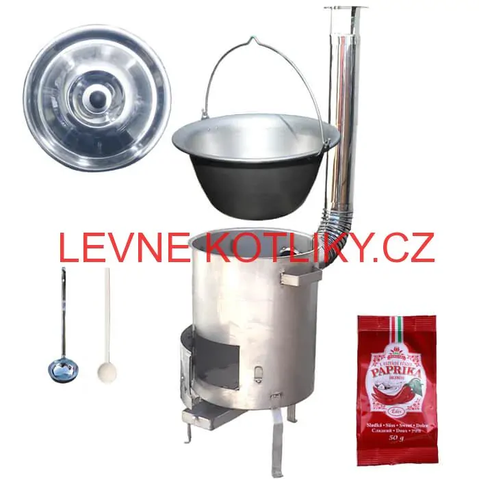 Nerezový kotlík 20 L (1,5 mm) + nerezová kotlina (1,5 mm) 39 cm STRONG EXCLUSIVE