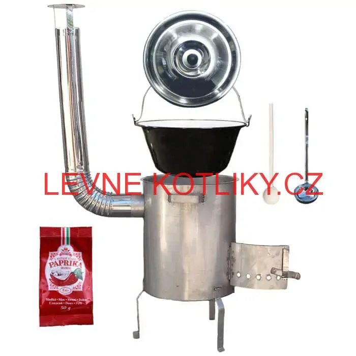 Smaltovaný kotlík 25 L (1,2 mm) + nerezová kotlina (1,5 mm) 42 cm STRONG EXCLUSIVE