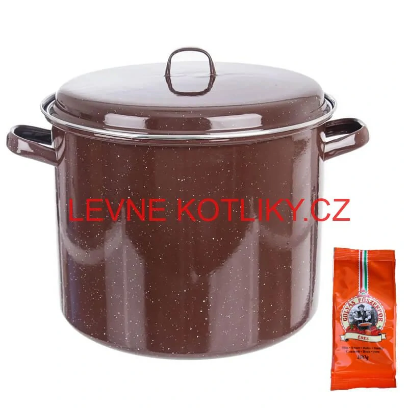 Hrnec hrubostenný smaltovaný + poklice 20 l FALCO + pepř na guláš - sladké 100 g
