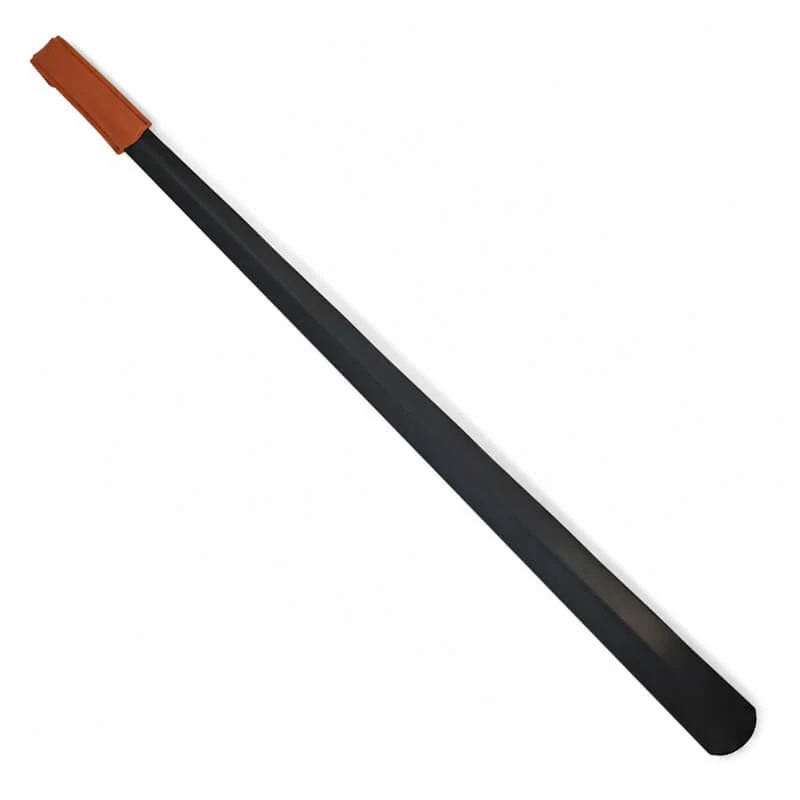 Kovová lžíce na boty 80 cm s rukojetí ze syntetické kůže