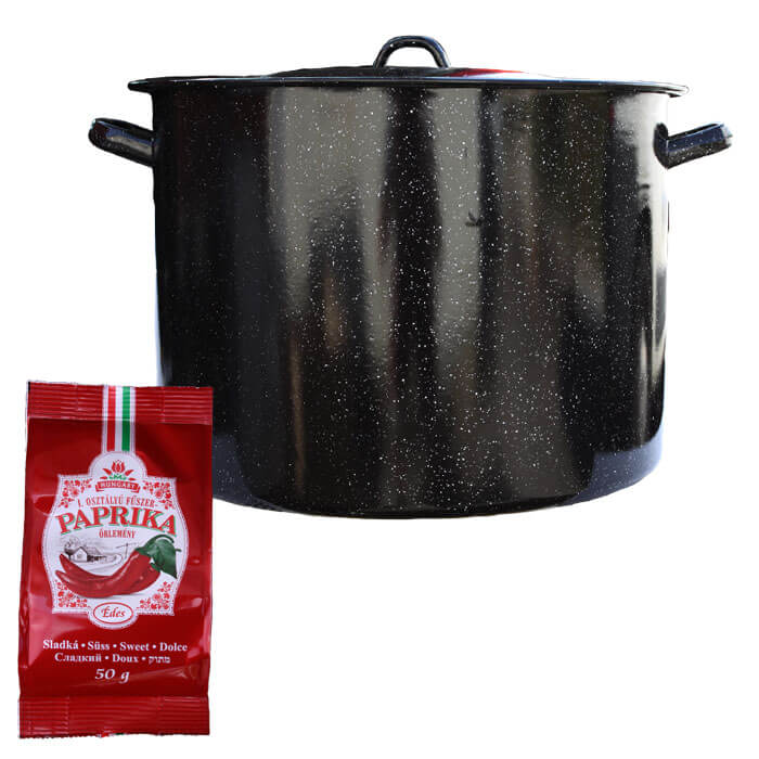 Smaltovaný hrnec s poklicí 50 L + Paprika 50 g