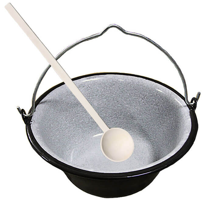Smaltovaný kotlík 10 L + vařečka