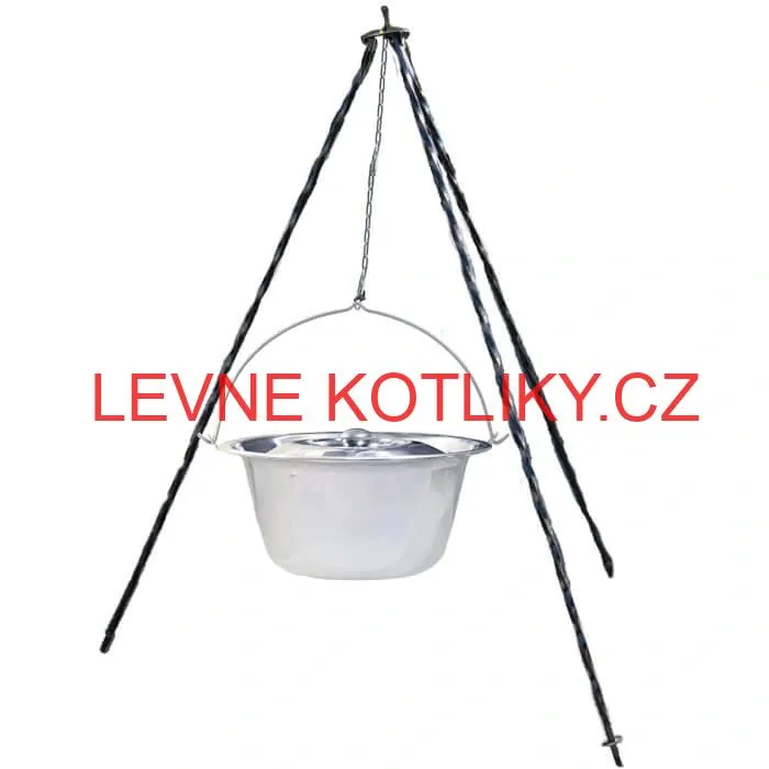 Nerezový kotlík 14 L INOX + poklice + stojan CLASSIC