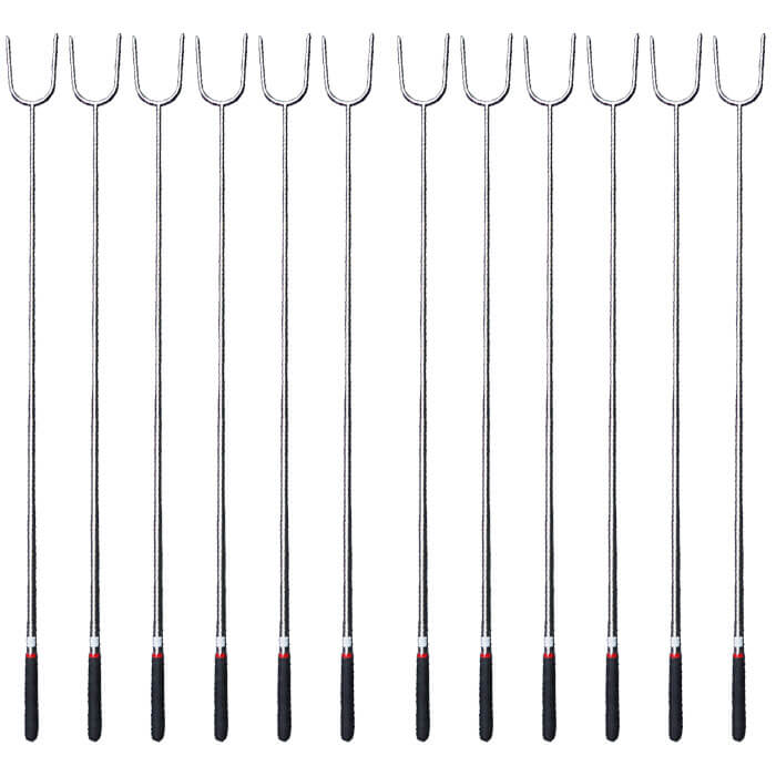 Vidličky na opékání 24,5 cm - 84,5 cm - teleskopické 12 ks
