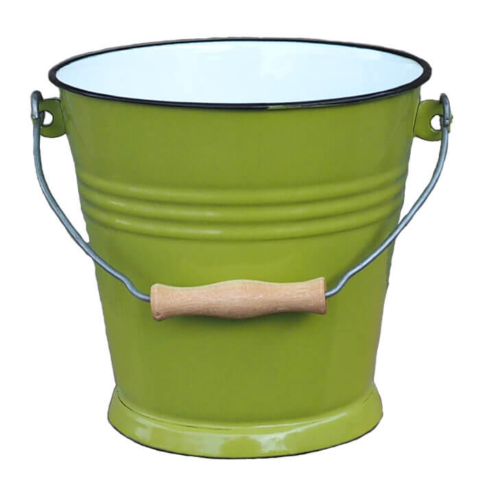 Smaltované vědro 5 l GREEN