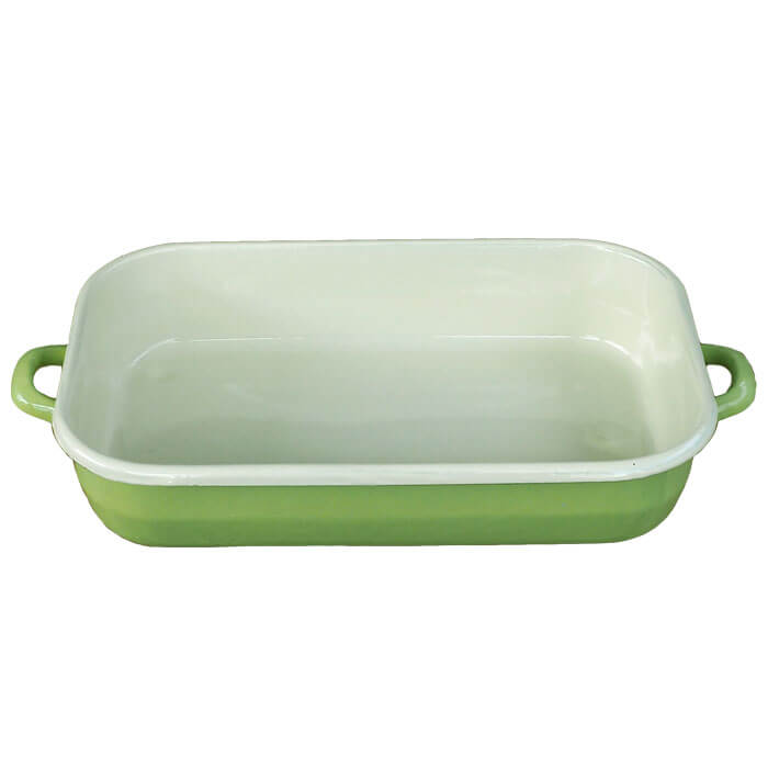 Smaltovaný pekáč 46 x 24 cm GREEN