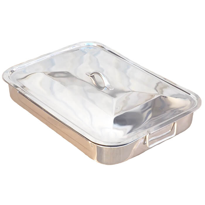 Nerezový pekáč s poklicí 42 x 31 cm INOX
