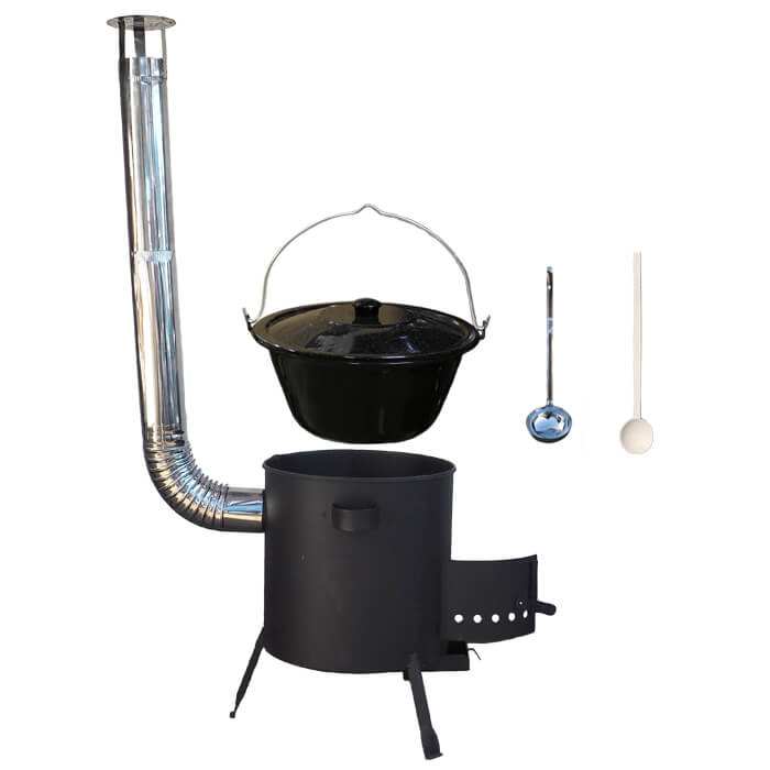 Smaltovaný kotlík 25 L + žáruvzdorná kotlina (1 mm) 42 PLUS 600