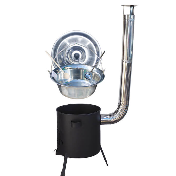 Nerezový kotlík 20 L (1,2 mm) + žáruvzdorná kotlina (1 mm) 42 PLUS 600