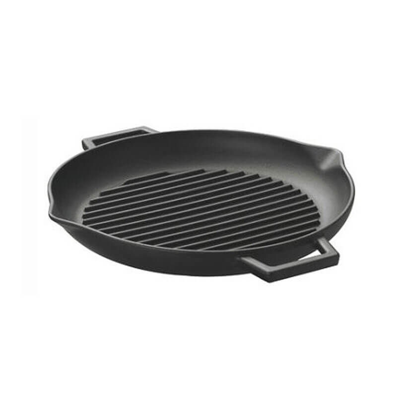 Litinová pánev na grilování 31 cm s výlevkou BBQ