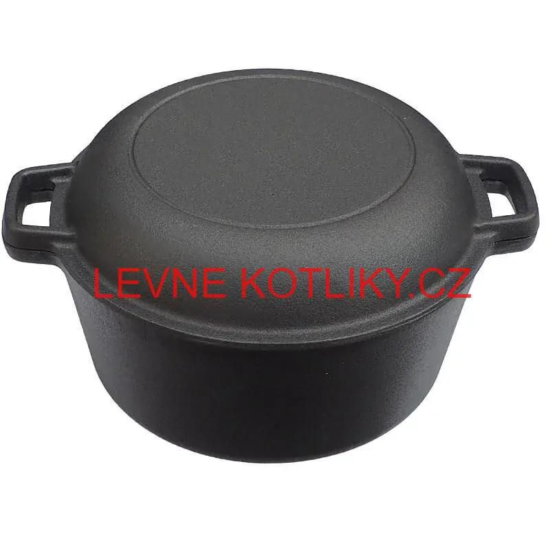Litinový kastrol s pánví 2 v 1 26 cm