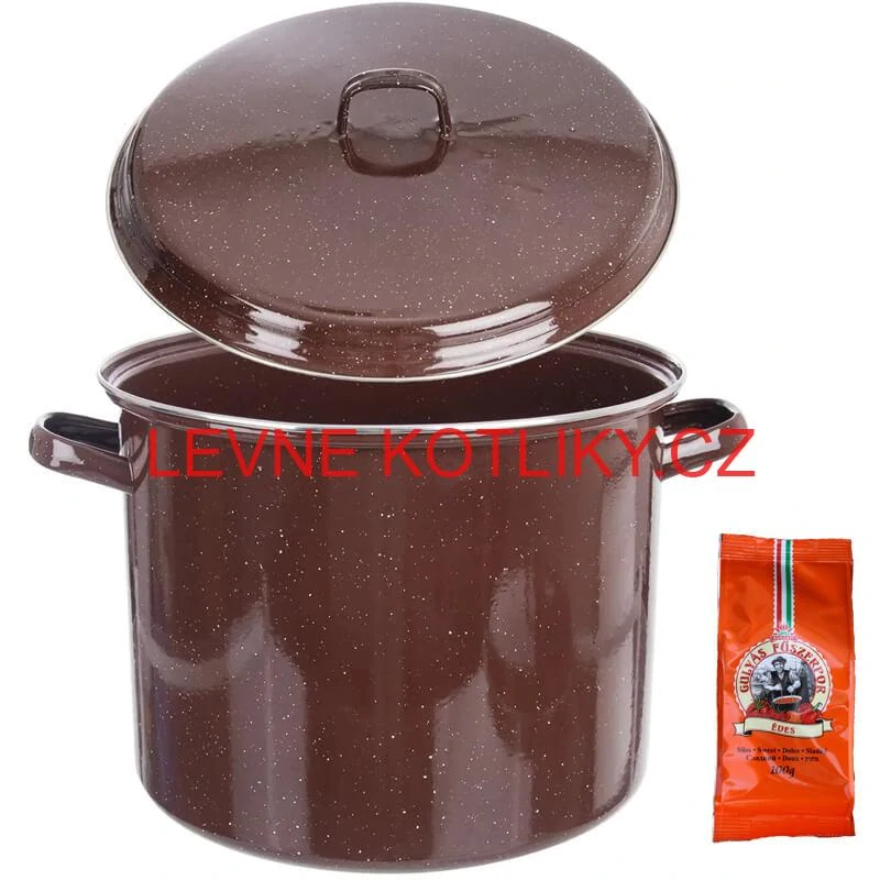 Hrnec hrubostenný smaltovaný + poklice 20 l FALCO + pepř na guláš - sladké 100 g