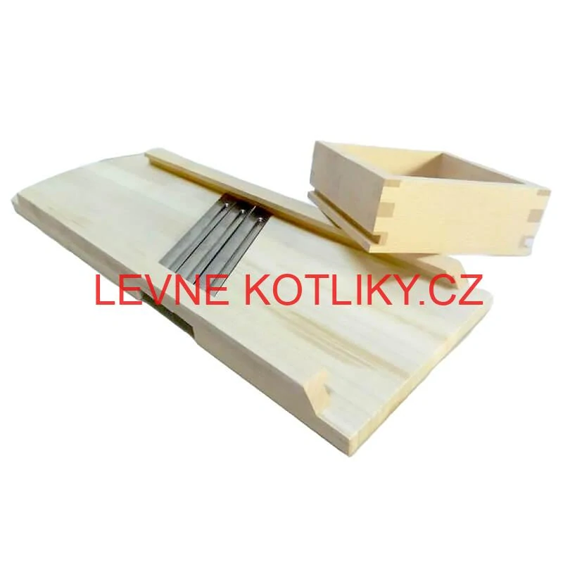 Ruční dřevěný kráječ zelí 3 nože 56 x 19 cm (malý)
