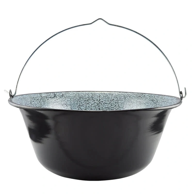 Smaltovaný kotlík (1,2 mm) 30 L + plynový hořák k PB + nízká kotlina 45 PLUS 600 + nerezová poklice INOX