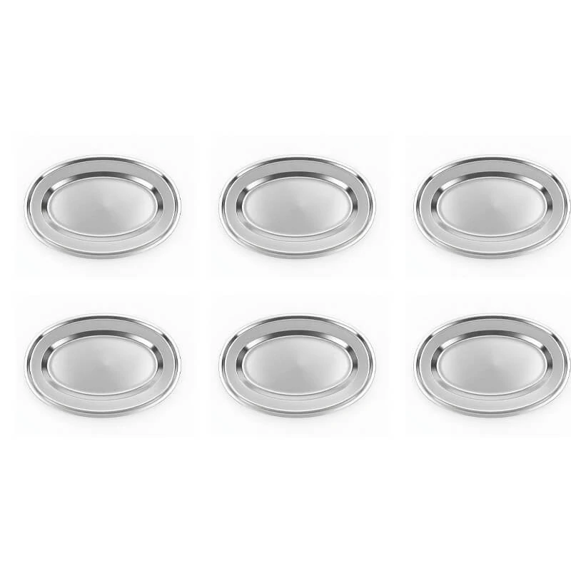 Nerezové podnosy pro catering - set 6 ks (40,5cm) - Servíruj s jistotou a stylem