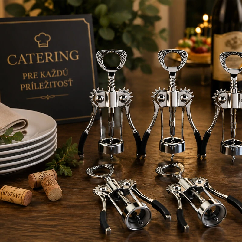 Sada 5 otvíráků na víno – vývrtky pro catering a oslavy