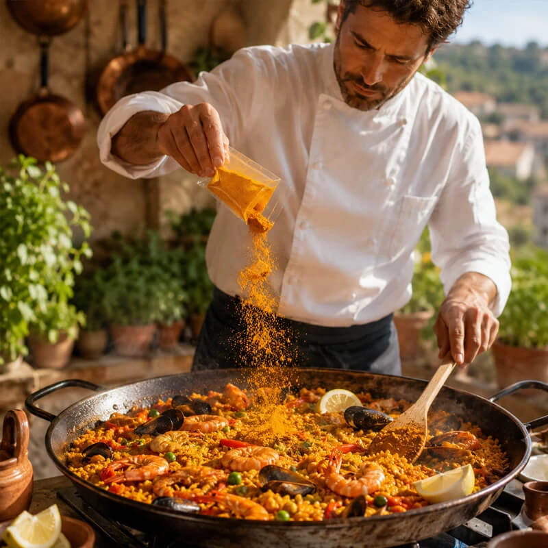 PAELLA pepř 50 g - španělská kořenová směs s kurkumou a česnekem - Chuť Rizota a Rýžových Jídel