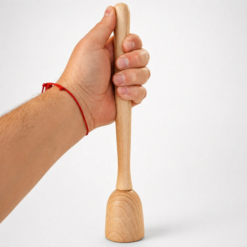 Dřevěný drtič na brambory a zeleninu 30 cm