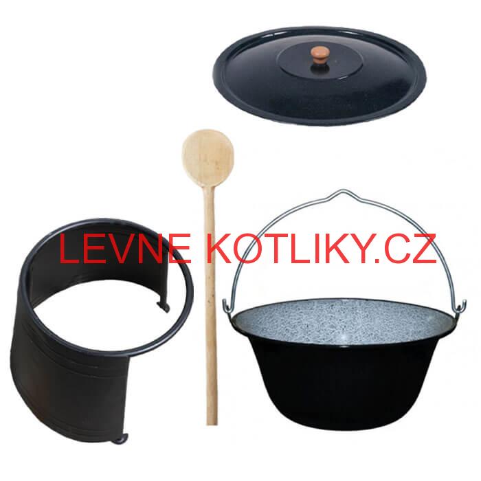 Smaltovaný kotlík 8 L + chránič plamene