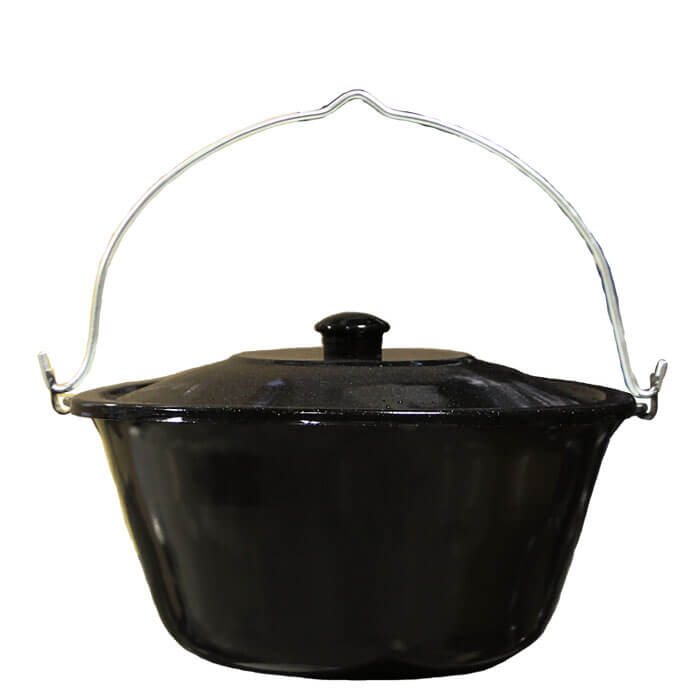 Smaltovaný kotlík 25 L + poklice