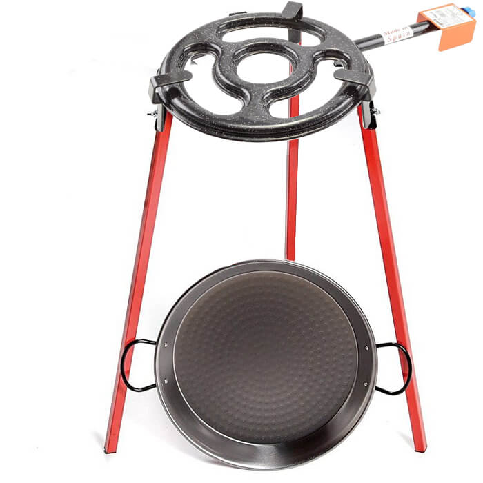 Paella pánev 38 cm s hořákem 10,8 kW PLUS a stojanem