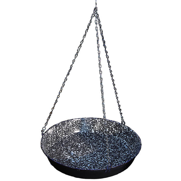 Smaltovaná grilovací pánev s řetízkem 42 cm
